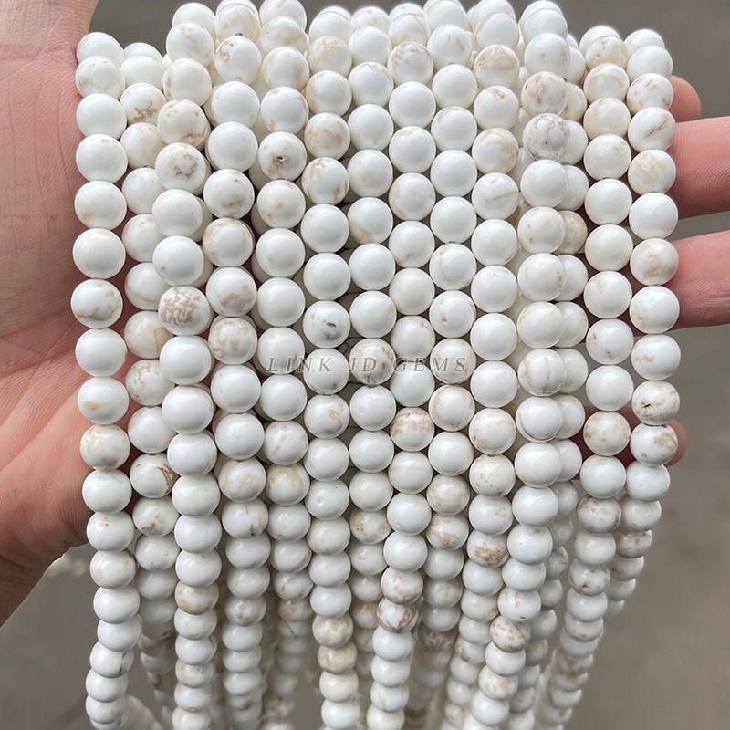 Natural Magnesite Stone Bead S - Jewelry Making Gemstones recension och pris