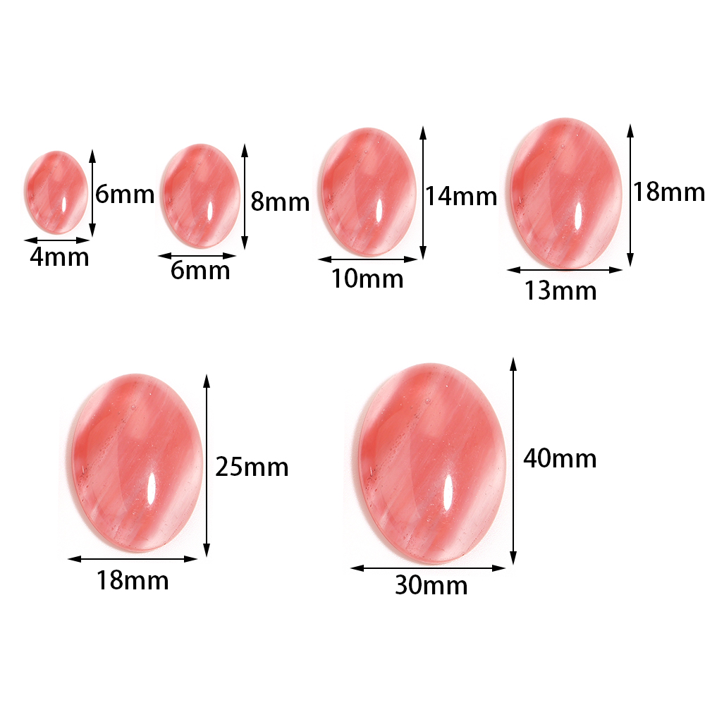 2/5/10Pcs Natural Oval Stone A - Jewelry Making Gemstones recension och pris