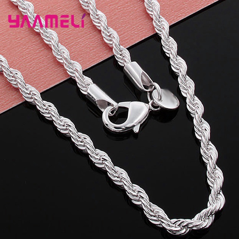 Top Sale Real Pure 925 Sterlin - Lobster Clasp Silver recension och pris